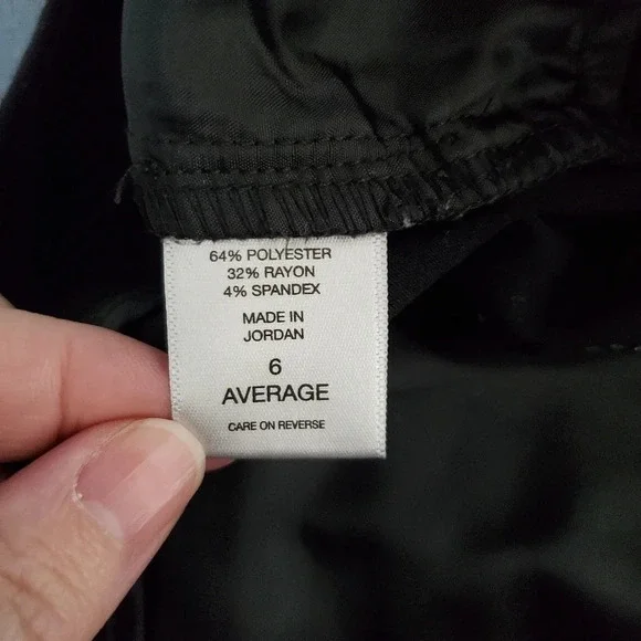 New York & Company 7th Avenue Black Bootcut 6 Regular Dress Pants - Picture 4 of 7